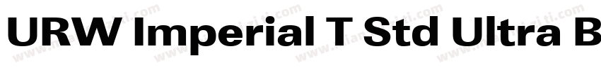 URW Imperial T Std Ultra Bold Wide字体转换